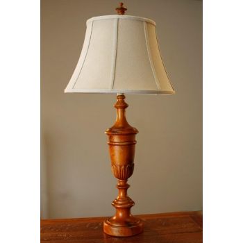 Floret Trophy Wood Table Lamp