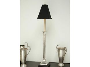 Pewter Buffet Lamp with Shade