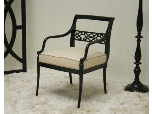 Grace Arm Chair with Onyx Finish