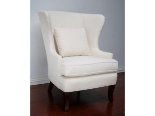Natural Contemporary Wing Chair