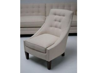 Modern Cream Slipper Chair