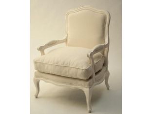 Antique White Bergere Chair