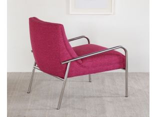 Jena Lounge Chair in Magenta