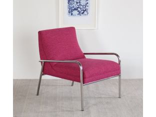 Jena Lounge Chair in Magenta