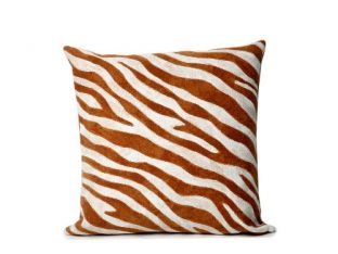 Amber Zebra Print Pillow