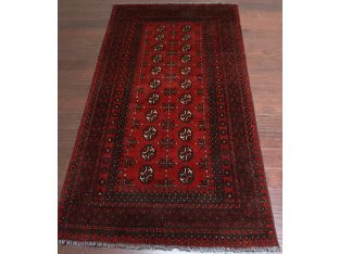 3'4" x 6'5" Afghan Style Rug