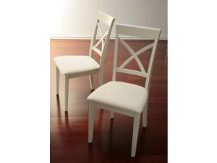 X Back Dining Chair in Shore White
