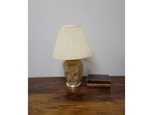 Painted Floral Ceramic Table Lamp