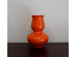 Small Bright Orange Chalice Vase