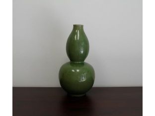 Olive Green Gourd Vase