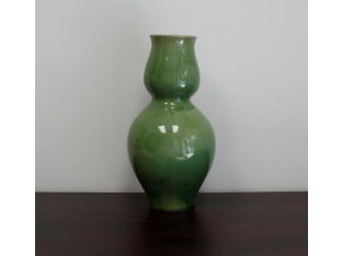 Large Olive Green Chalice Vase