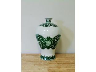Green Bokara Mei Ping Vase